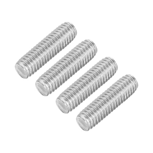uxcell 4Pcs Fully Threaded Rod, M6 x 20mm 304 Stainless Steel Right Hand Thread Bar Studs M6-1 Thread Pitch for Furniture Machinery Assembly - size: M6 x 20mm
