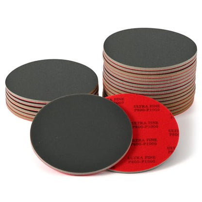 MAXMAN Foam Sanding Pads, 5" Bowling Sanding Pads, 800-1000 Grit for Auto - size: 5 inch, style: 800-1000 Grit