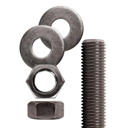 Conquest A307 Unfinished Threaded Rod 1-1/4"-7 x 18, - size: 1-1/4"-7 x 1.5'