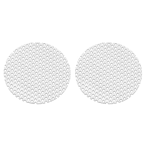 PATIKIL 2" Dia 304 Stainless Steel Perforated Sheet 0.06" Hole 2 Pcs - size: 2inch
