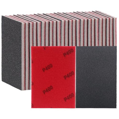 30PCS Sanding Sponge Set Ultra Fine Soft Hand Sander Block 400Grit - size: #400 Particle size