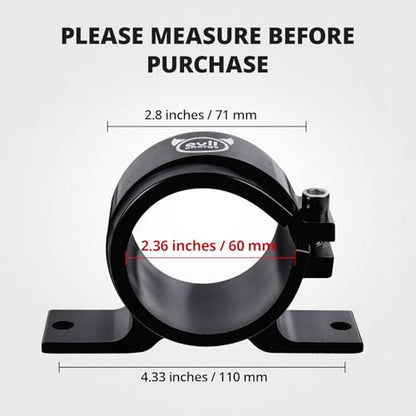 EVIL ENERGY 60MM Fuel Filter Mounting Bracket, Fuel Pump Clamp Holder 2PCS - size: 60mm