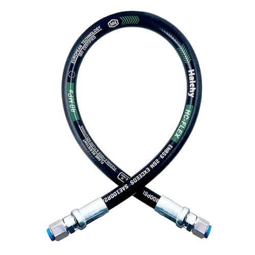 Haichy Hydraulic Hose Swivel Assembly Hydraulic Hose with Female JIC X Female JIC (26711-12-12-72-G-01) - color: 3/4, size: 72