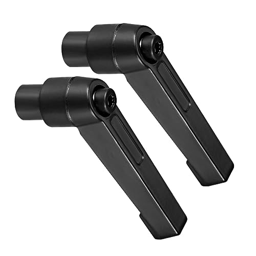Clamping Lever Handles, M6 Female Thread 42mm Lever, Adjustable Quick Release Locking Rotating Knobs Black - (Applications: for Lathe Machinery), 2-Pieces - size: M6 x 42mm