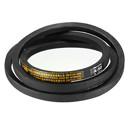 uxcell A50 Drive V-Belts 50" Inner Length 13mm Width 8mm Thick JIS Standard A-Section Rubber Drive Transmission Belt - size: 50"