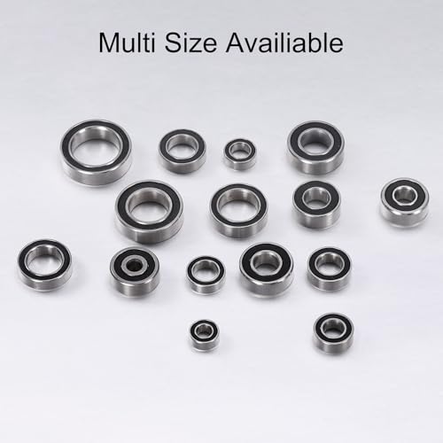 uxcell 6804-2RS Hybrid Ceramic Deep Groove Ball Bearings 20x32x7mm Si3N4 Silicon Nitride Balls Steel Rings Double Sealed Bearing for Motors, CNC Spindles (ABEC5) - size: 6804-2RS