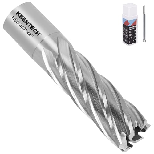 KEENTECH M2AL HSS Annular Cutter,3/4 Inch Diameter x 2 Inch Depth - size: 3/4" dia, style: 2" depth