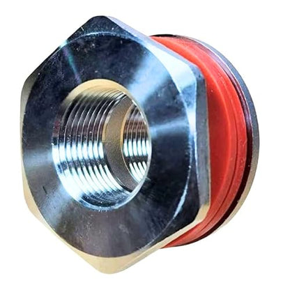 1” NPT SS304 EZ Seal Weldless Buna Bulkhead Silicone Gaskets - size: 1"-SILICONE, style: Pack of 1