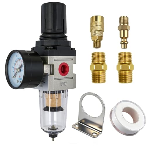 LTPC 1/4" NPT Compressed Air Filter Regulator Combo Piggyback(AW2000-02)