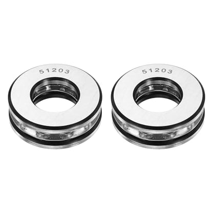 uxcell 2Pcs Thrust Ball Bearings, 17mm Bore 35mm OD 12mm Thick 51203 ABEC5 - size: 51203 17mm x 35mm x 12mm