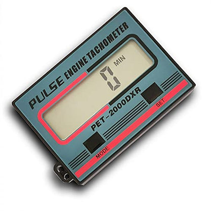 Gexmil Handheld Digital Induction Chainsaw Tachometer, 2 Stroke 4 Stroke Small Engine Tachometer, LCD Display Tach Gauge for Chainsaw Lawnmowers Gasoline Engine Timed in Minutes