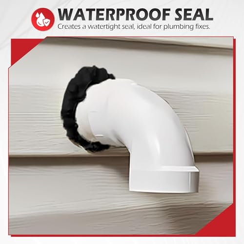 Moldable Silicone Putty Plumbers Duct Sealant Seal Clay, Black, 1 Pack - color: Black