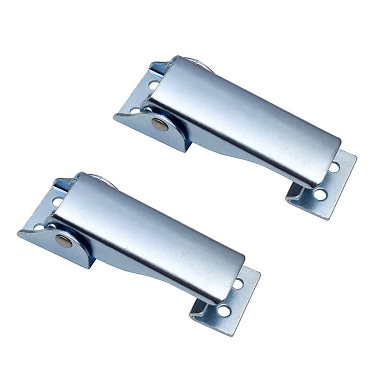 Draw Latch Toolbox Hasp Lock Mechanical Device Pull Latch (2pcs) - size: A / carbon steel