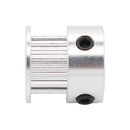 5PCs Aluminum 2GT Timing Pulley 20 Teeth Bore 5mm for 3D Printer 6mm Width 2GT Timing Belt - size: 20 teeth, style: 5mm bore, for 6mm belt