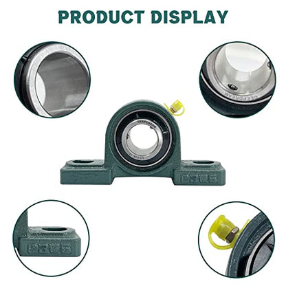 4Pcs UCP205-16 Pillow Block Bearing 1 inch Shaft Cast Iron p205 Bearings with 1" Bore Mounted Bearing Block Self Alignment - size: UCP205-16-4pcs