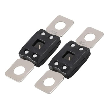 VEXUNGA Mega Fuse 80A MEGA/AMG/ANM Screw Fuse 80 Amp 80Amp High Current Strip Bolt-on Fuses for Cars (Pack of 2pcs) - style: 80A