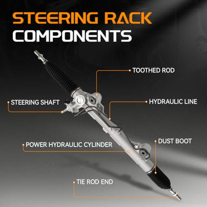 BRTEC 26-2633 Hydraulic Power Steering Rack and Pinion Assembly - color: 26-2633