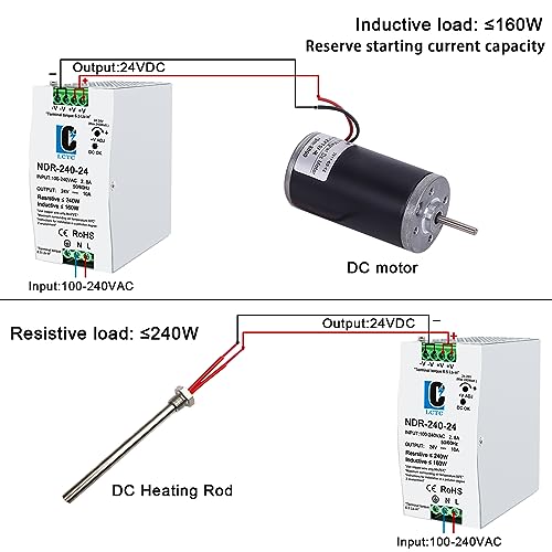 240W Power Supply;120v to 24v Power Supply 10amp (Input:100-240VAC,Output:24VDC,50/60HZ);PFC Function;Power Supply Switch Switching Converter