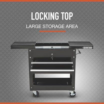 Ironton 28in. 2-Drawer Rolling Tool Cart, 350-Lb., Locking Drawers - size: 2 Drawer