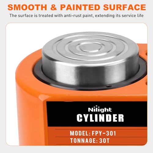Nilight 30Ton Hydraulic Cylinder Jack Porta Power Ram Single Acting Lifting - size: 30T Jack