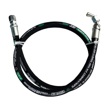 Haichy 26711-12-12-RW Hydraulic Hose Swivel Assembly 3/4” Hydraulic Hose with Female JIC X90° Female JIC, 60IN,3118 psi - size: 12-12RW-90Degree-60IN