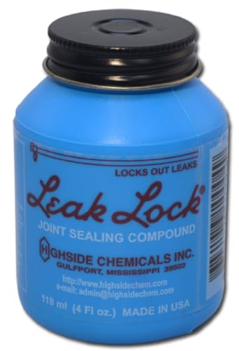 Highside Chemicals 10004 Leak Lock 4 Ounce Brush-Top Plastic Jar