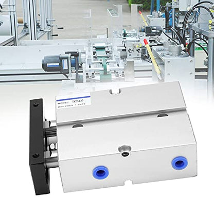 30mm Air Cylinder TN25 Dual Shaft Rod Double Acting Pneumatic Air Cylinder Bore 25mm/1in 0.1-0.9MPa Maximum Stroke 200mm Pneumatic Cylinder Cylinder - size: 30mm