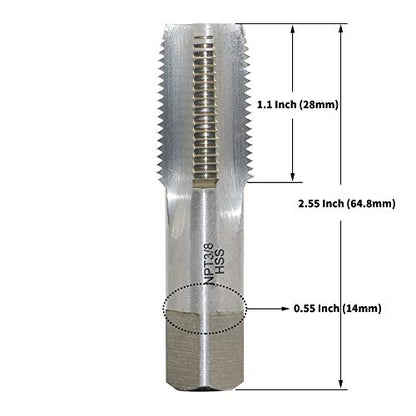 3/8"-18 NPT Tapered Pipe Thread Tap High Speed Steel Pipe thread tap - size: NPT3/8"