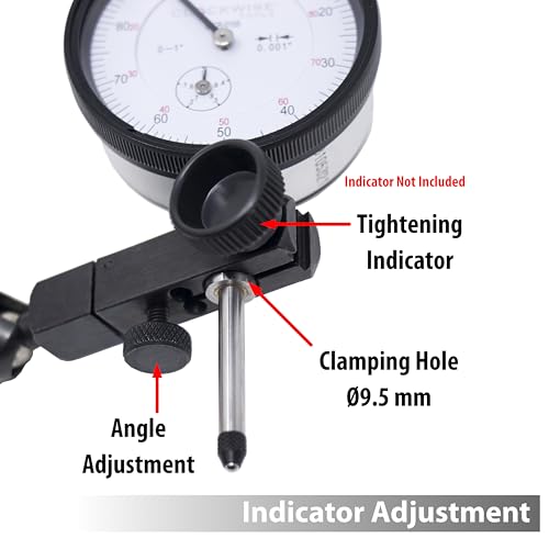 Clockwise Tools Magnetic Base, MGBR-01, Magnetic Stand for Digital Dial Indicators, 176lbs Max Pull - style: MGBR-01 Adv