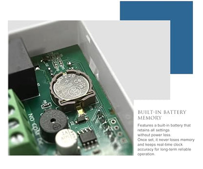 Blütezeit Smart Timer Relay – Programmable DC 5–30V Time Delay Module with LED Display, 0–9999 Cycles for Automatic Sliding & Swing Gate Openers