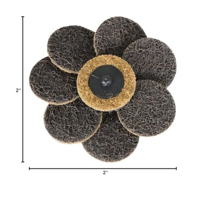 50 Pcs 2Inch Brown Quick Change Surface Prep Conditioning Discs