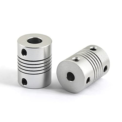 (10 pieces) 4mm to 5mm Aluminum Alloy Flexible Coupler Flexible Shaft Coupling for 3D Printer CNC Machine - color: 4mm to 5mm