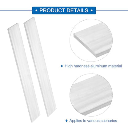 MECCANIXITY Square Aluminum Flat Bar, 3/16" (5mm) Thick x 1-31/32" (50mm) Width x 13" (330.2mm) Long 6063 Aluminum Flat Plate Solid New Mill Stock Silver for Industrial Building - size: 3/16" x 1-31/32" x 13"