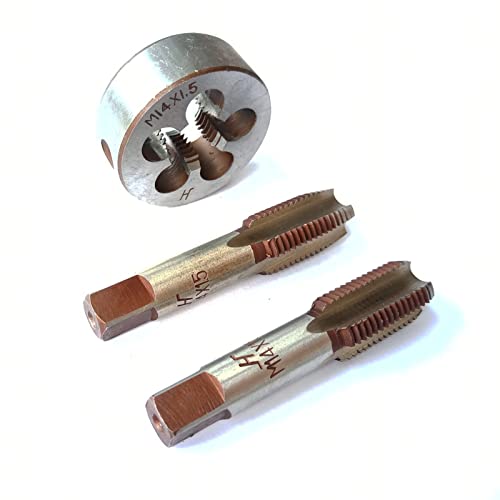 AtticZone M14 x 1.5 Metric Hand Thread Tap and Die Set, Right Hand - size: M14x1.5