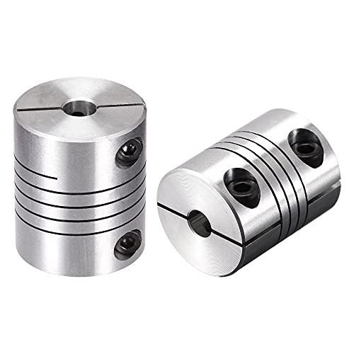 uxcell 2PCS Motor Shaft 6.35mm to 6.35mm Helical Beam Coupler Coupling D25L30 - size: 6.35mm to 6.35mm
