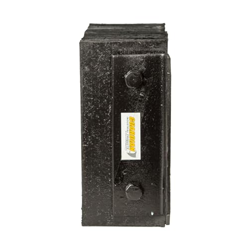 Rubber Dock Bumper, 16" x 10" x 4.5", 3/4" Mounting Holes, Guardian - size: 16" x 10" x 4.5"