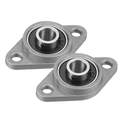 uxcell KFL08 Pillow Block Bearing 5/16" (8mm) Zinc Alloy Steel 2Pcs - size: KFL08 (5/16" Bore)