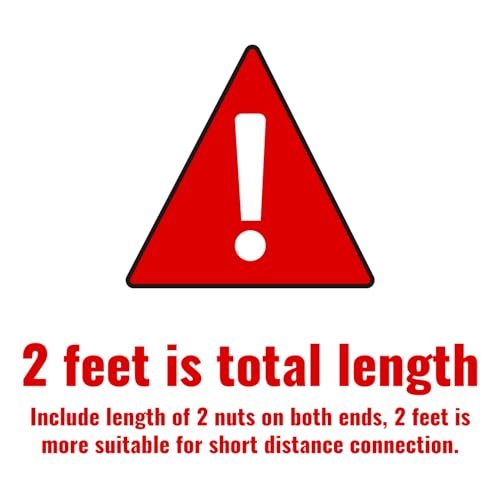 SUNGATOR 2 FT Refrigerator Water Line, 1/4" Comp x 1/4" Comp Ice Maker Hose - size: 2 Feet