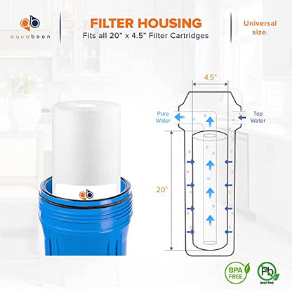Aquaboon 5 Micron 20 x 4.5 Sediment Water Filter Replacement Cartridge