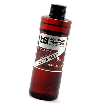 Bob Smith 152 Insta Set Accelerator, 8 oz. (Clear, Fast Acting, Compatible with Plastic & Foam)