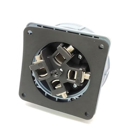 IEC60309 Waterproof CEE Industrial Reverse Plug Connector Concealed Male Socket 4Pin 125A(UI Standard 100A) 380-415V 3P+E Flame Retardant IP67 - style: Concealed Socket