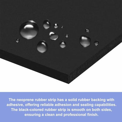 MECCANIXITY Adhesive Neoprene Rubber Strips Sheet 2"x118"x 0.06"(W L THK) - color: Yellow, size: 2" x 118" x 0.06"