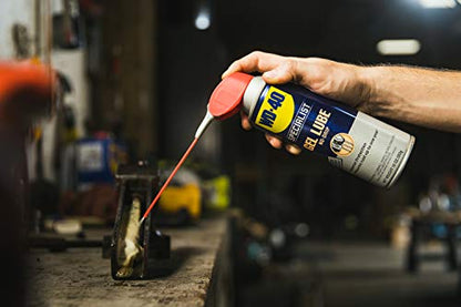 WD-40 Specialist Silicone Lubricant with Smart Straw Sprays 2 Ways 11 OZ [6-Pack] & Specialist Gel Lube with Smart Straw Sprays 2 Ways, 10 OZ