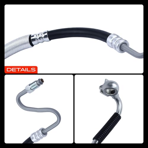 A-Premium Power Steering Pressure Hose Line Assembly, Pump to Gear/Rack