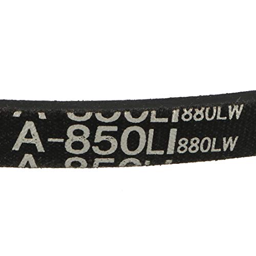 uxcell A850 V-Belts 850mm Inner Girth 13mm Top Width 8mm Thickness A-Section Rubber Drive Industrial Transmission Belt - size: 850mm
