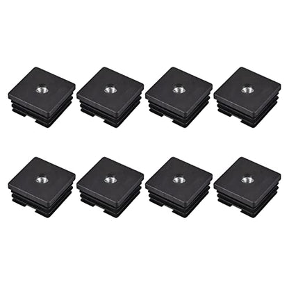 uxcell 8Pcs M8 Thread Inserts for Square Tubes for 36x36mm ID Tube - size: 1.5"x1.5"