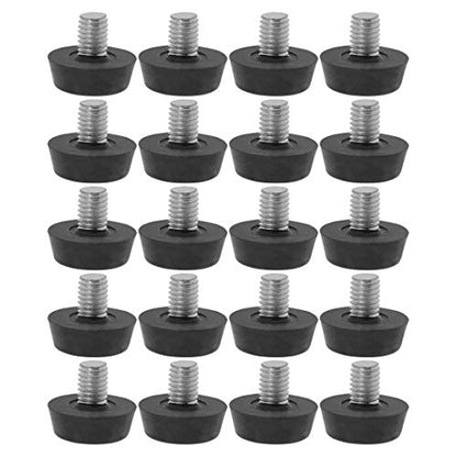 uxcell M8 x 10 x 22mm Furniture Glide Leveling Feet 20 Pack