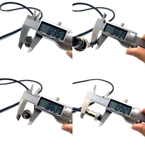 3.28 ft GX16 6 Pin Double Female Cable, GX16 6Pins Female to Female Head Aviation Cordset Electrical Connector Panel Mount Circular Metal Adapter Cordset for Ships 5A 125V 22AWG (1meter) - size: GX16 6Pin