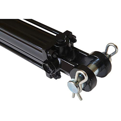 Double Acting Hydraulic Cylinder - AG Tie-Rod Hydraulic Cylinder 2500 PSI Agriculture Standard 2.5" bore 16" Stroke (2.5x16) - size: 16" Stroke, style: 2.5" Bore