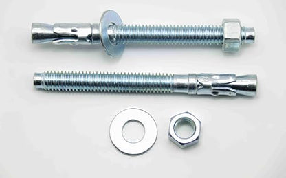3/8"x4" Wedge Anchors by Zinced of Heavy-Duty Fastener for Cement and Concrete (8pcs Pack) - size: 3/8"x 4"-8pcs